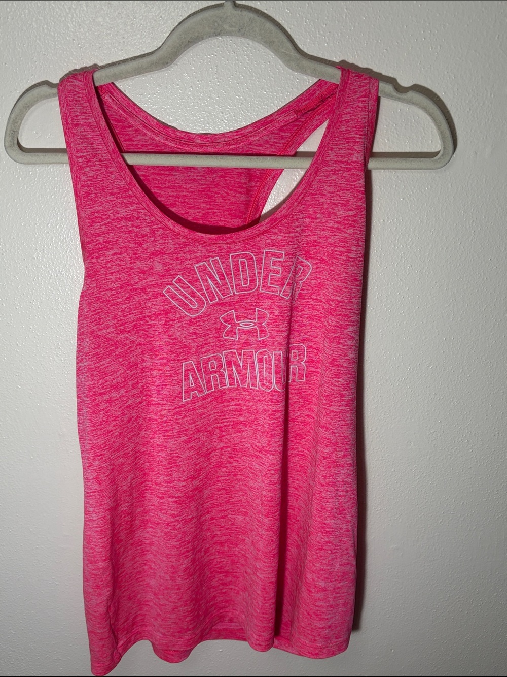 Under Armour Hot Pink Heather Racerback Tank